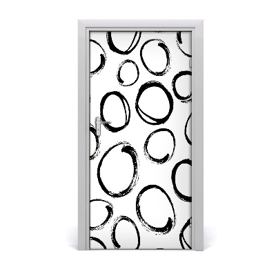 Vinilo para puerta Para casa círculos
