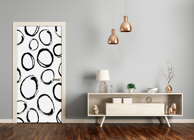 Vinilo para puerta Para casa círculos