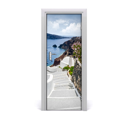 Pegatina para puerta Santorini grecia