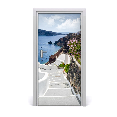 Pegatina para puerta Santorini grecia