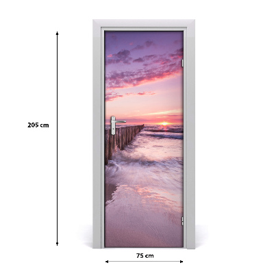 Vinilo para puerta Rompeolas