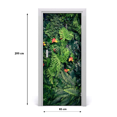 Door sticker Vegetación tropical