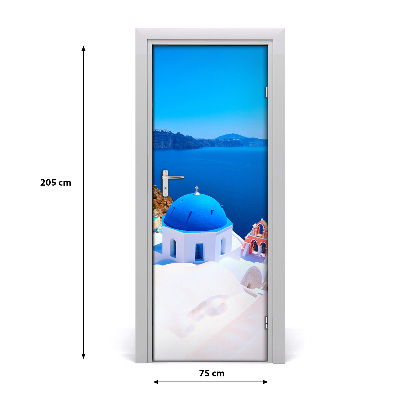 Pegatina para puerta Santorini grecia
