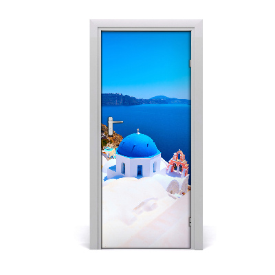 Pegatina para puerta Santorini grecia