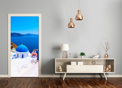 Pegatina para puerta Santorini grecia
