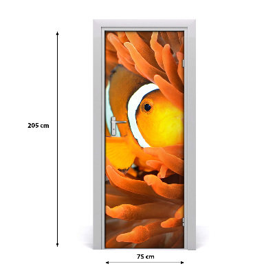 Pegatina para puerta Pez payaso