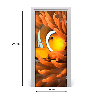 Pegatina para puerta Pez payaso