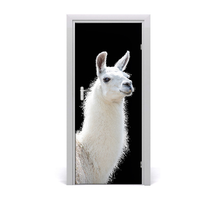 Pegatina para puerta Llama blanca
