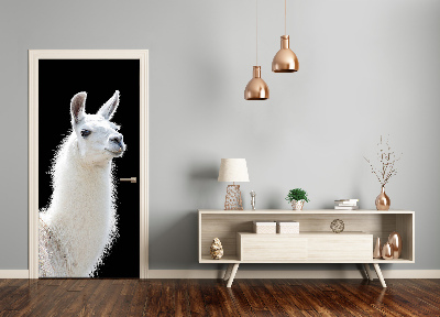 Pegatina para puerta Llama blanca