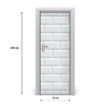 Vinilo para puerta Pared cerámica