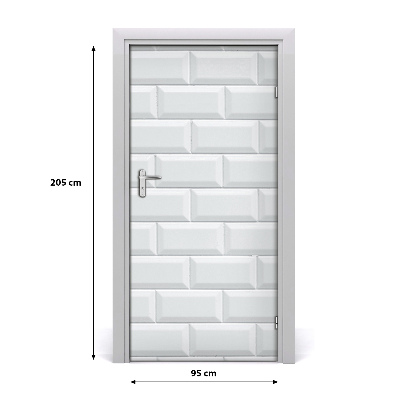 Vinilo para puerta Pared cerámica