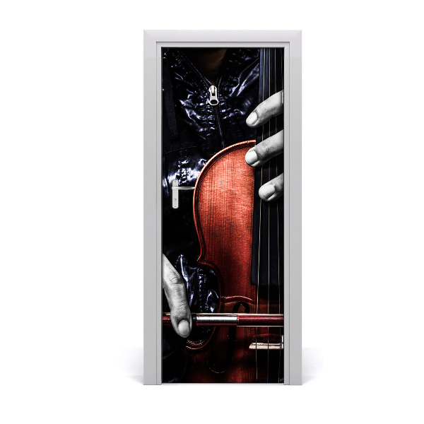 Vinilo para puerta Música violín