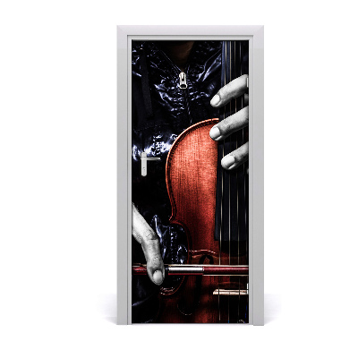 Vinilo para puerta Música violín