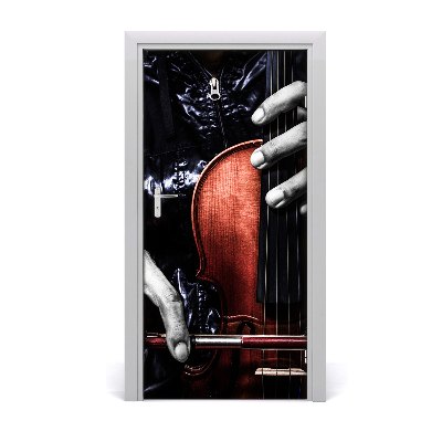 Vinilo para puerta Música violín