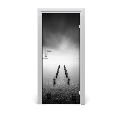 Pegatina para puerta Agua lago