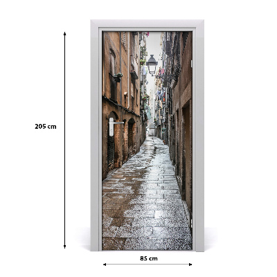 Pegatina para puerta Calle monumental