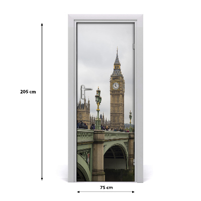 Pegatina para puerta Big ben londres
