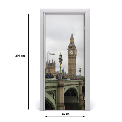 Pegatina para puerta Big ben londres