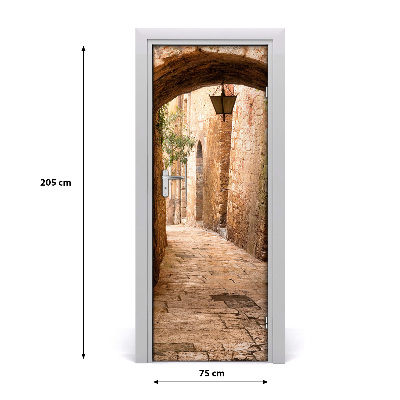 Pegatina para puerta Calle monumental