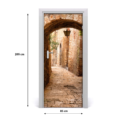 Pegatina para puerta Calle monumental