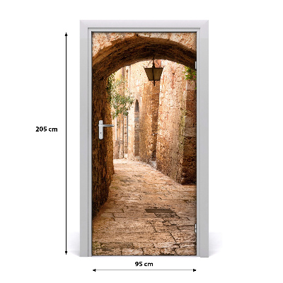 Pegatina para puerta Calle monumental