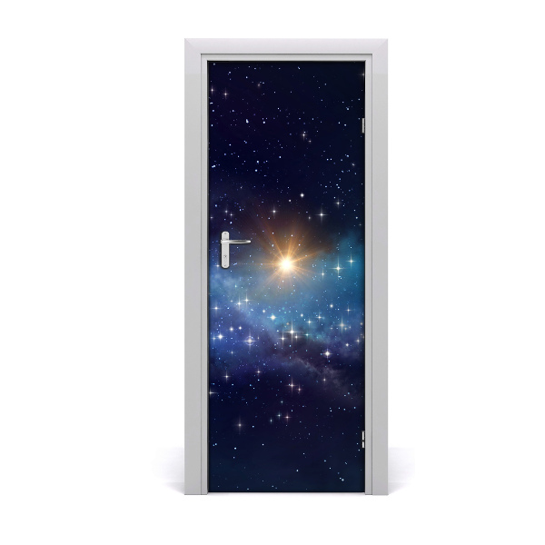Pegatina para puerta Cielo estrellado