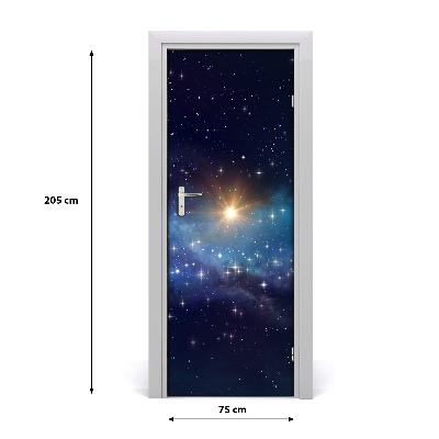 Pegatina para puerta Cielo estrellado