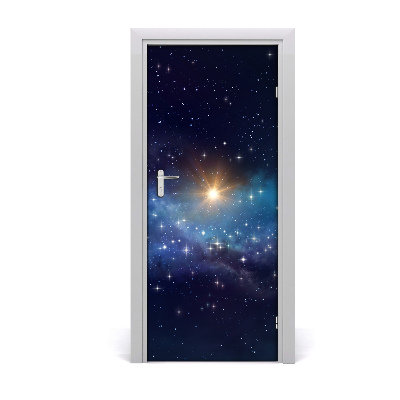 Pegatina para puerta Cielo estrellado