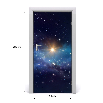 Pegatina para puerta Cielo estrellado