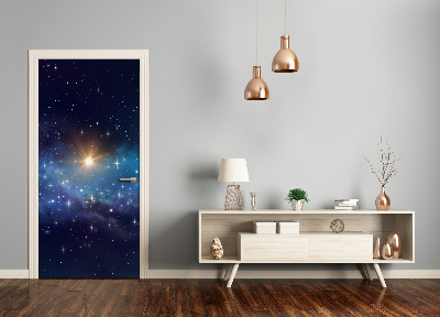 Pegatina para puerta Cielo estrellado