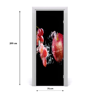 Vinilo para puerta Fruta