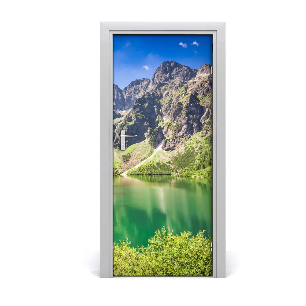 Autocollant Mural Grand Format (75x205 Cm) - Paysage De Lac En Montagne - Marque Tulup (Neuf)