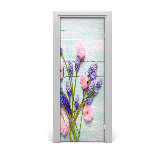 Lámina adhesiva de puerta Muscari
