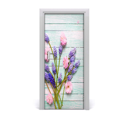 Lámina adhesiva de puerta Muscari