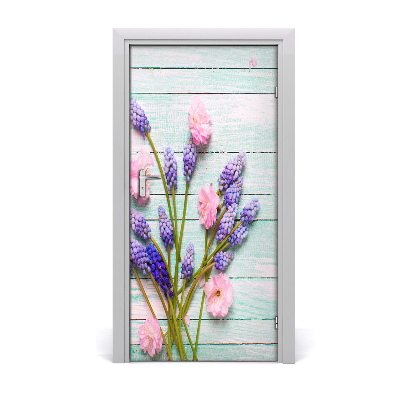 Lámina adhesiva de puerta Muscari