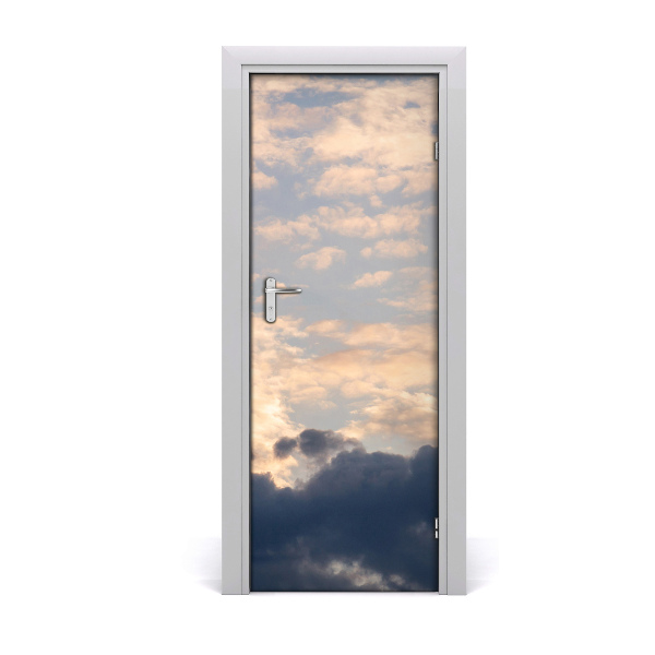 Vinilo para puerta Nubes en el cielo