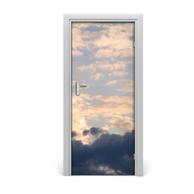 Vinilo para puerta Nubes en el cielo