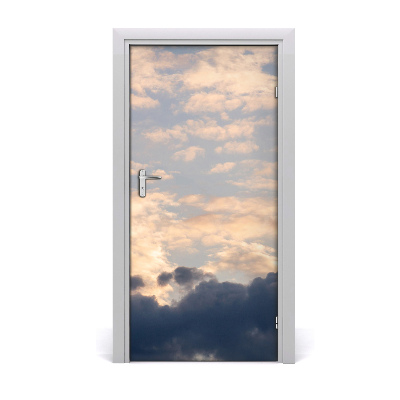 Vinilo para puerta Nubes en el cielo