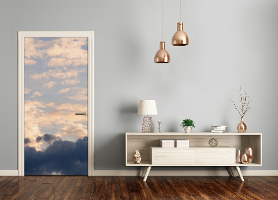 Vinilo para puerta Nubes en el cielo