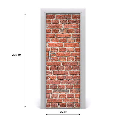 Vinilo para puerta Pared de ladrillo