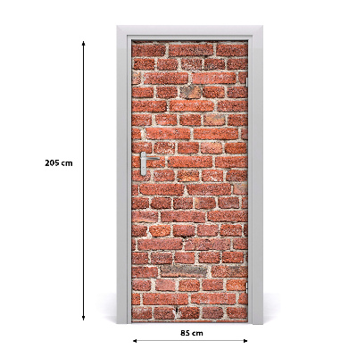 Vinilo para puerta Pared de ladrillo