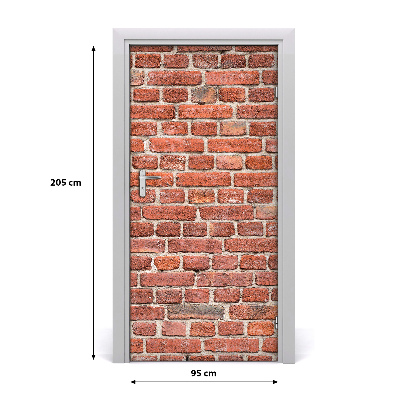 Vinilo para puerta Pared de ladrillo