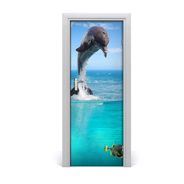 Vinilo para puerta Mundo submarino