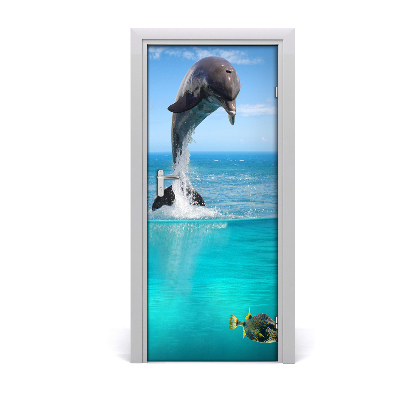 Vinilo para puerta Mundo submarino