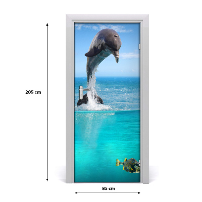 Vinilo para puerta Mundo submarino