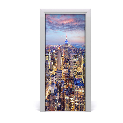 Pegatina para puerta Ciudad de nueva york