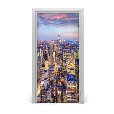 Pegatina para puerta Ciudad de nueva york