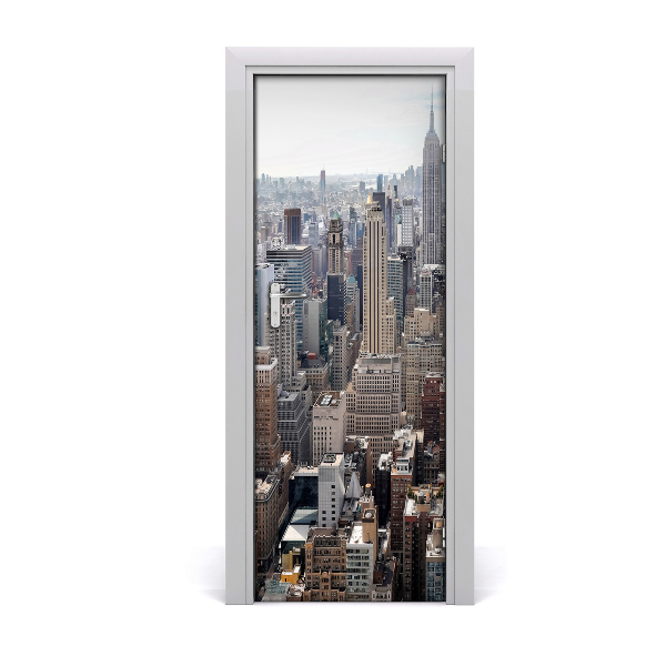 Pegatina para puerta Ciudad de nueva york