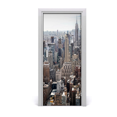 Pegatina para puerta Ciudad de nueva york