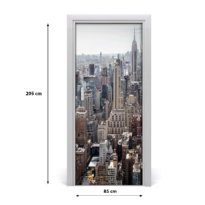 Pegatina para puerta Ciudad de nueva york